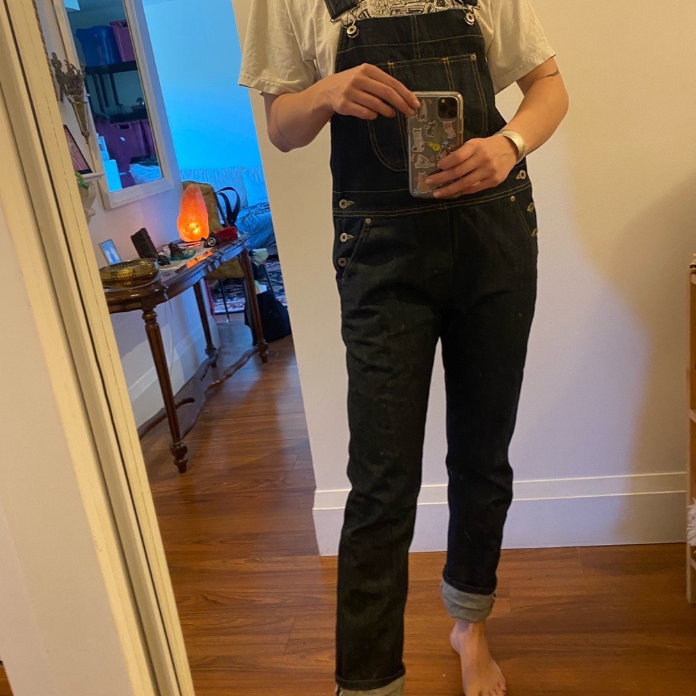 Naked & Famous Denim Twill Selvedge Overalls Weird Guy